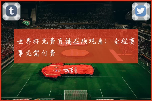 世界杯免费直播在线观看:全程赛事无需付费