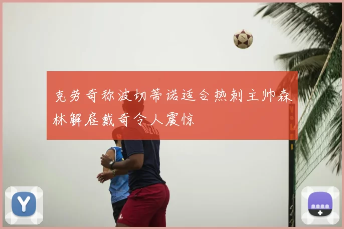 克劳奇称波切蒂诺适合热刺主帅森林解雇戴奇令人震惊